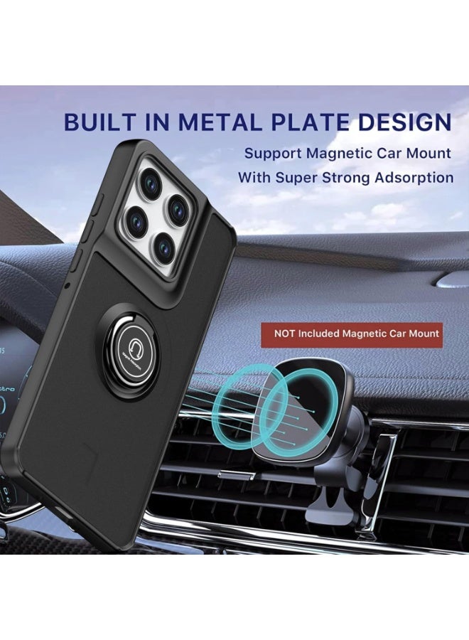 جراب مقاوم للصدمات لهاتف موتورولا إيدج 70 5G، غطاء هاتف مغناطيسي مزود بحلقة مغناطيسية وحامل، جراب ماص للصدمات بلمسة نهائية غير لامعة لهاتف موتورولا موتو إيدج 70 - Image 4